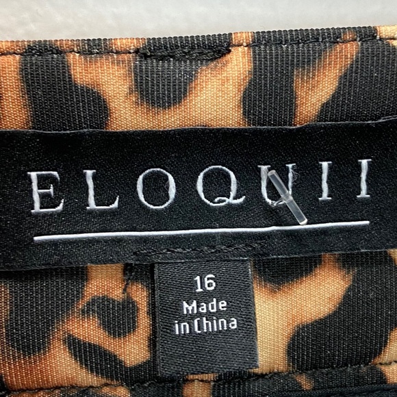 Eloquii animal print kady slim fit pants - Picture 5 of 7